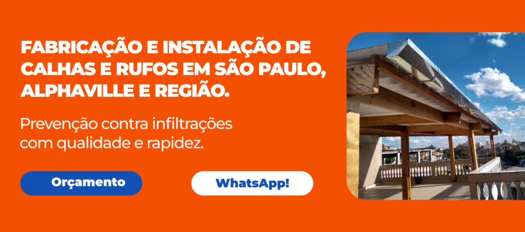 Calhas e Rufos Profissionais em SP: Proteção Definitiva e Acabamento de Alto Padrão para Seu Imóvel